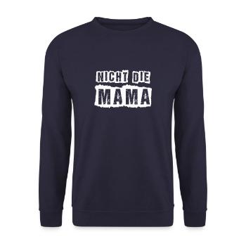 Not the mother - Unisex Sweatshirt - navy - Front - Alina (178cm) & Michal (187cm)