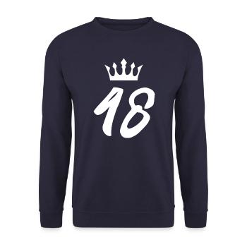 48 Couronne numérique - Sweat-shirt Unisexe - marine - Devant - Alina (178cm) & Michal (187cm)