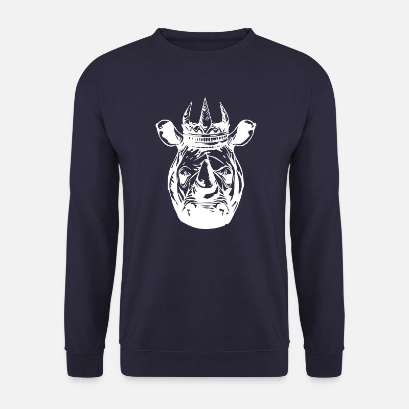 Nashorn Krone König - Unisex Pullover - Navy