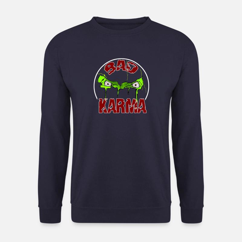 Neon Skull - Unisex Pullover - Navy