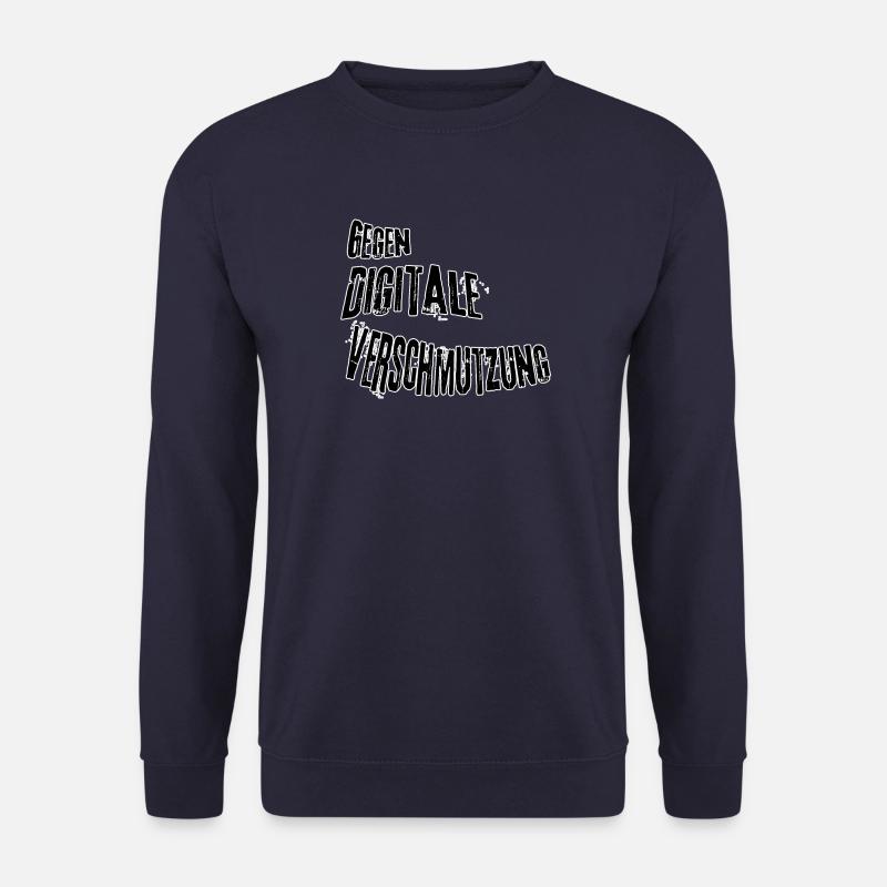 Contre la pollution numérique - Sweat-shirt Unisexe - marine