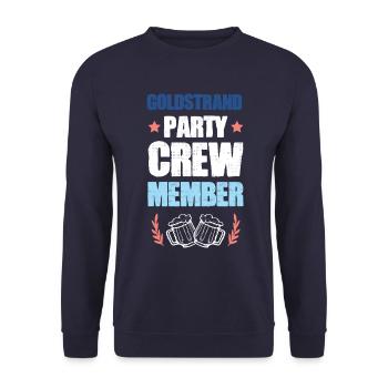 Équipe de fête Golden Sands - Sweat-shirt Unisexe - marine - Devant - Alina (178cm) & Michal (187cm)