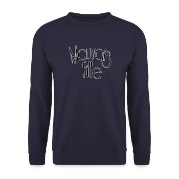 Bad Girl France - Sweat-shirt Unisexe - marine - Devant - Alina (178cm) & Michal (187cm)