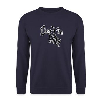 Don t be shy 1 - Unisex Sweatshirt - navy - Front - Alina (178cm) & Michal (187cm)