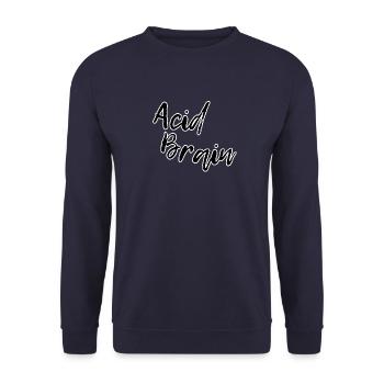 Cerveau acide - Sweat-shirt Unisexe - marine - Devant - Alina (178cm) & Michal (187cm)