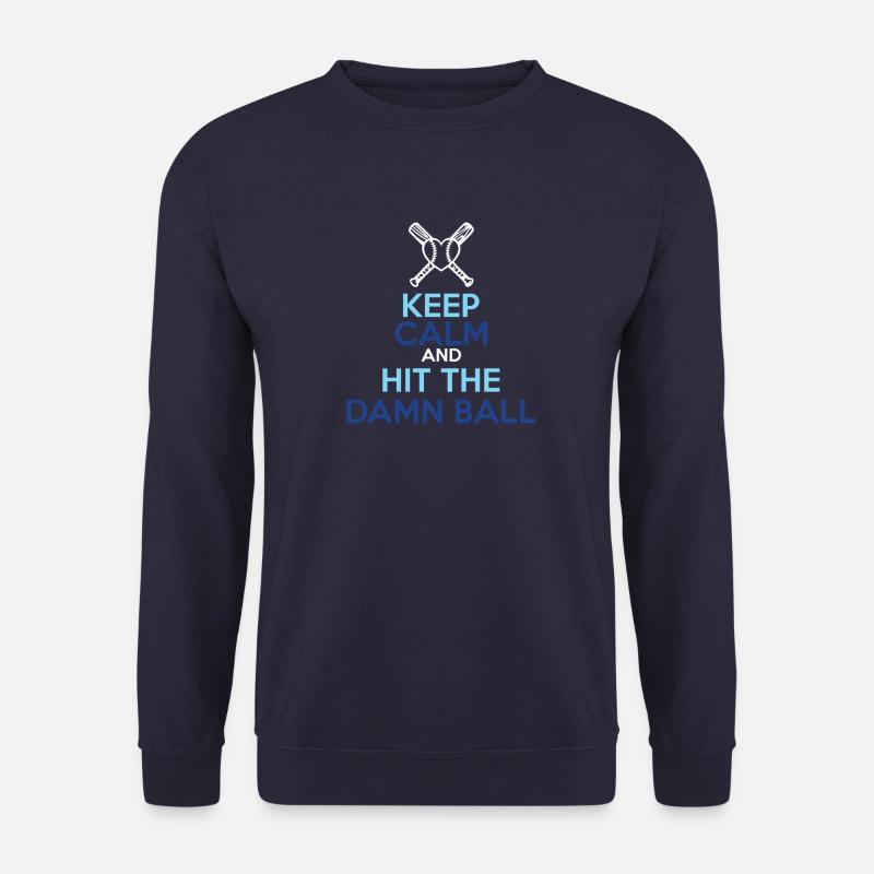 keep calm baseball - Unisex Pullover - Navy