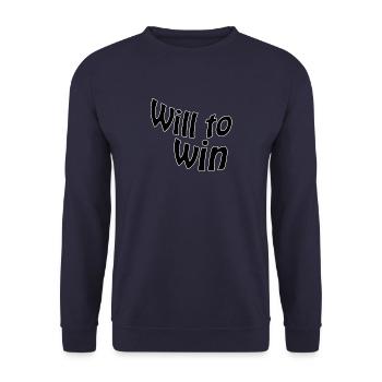 Will to win - Unisex Sweatshirt - navy - Front - Alina (178cm) & Michal (187cm)
