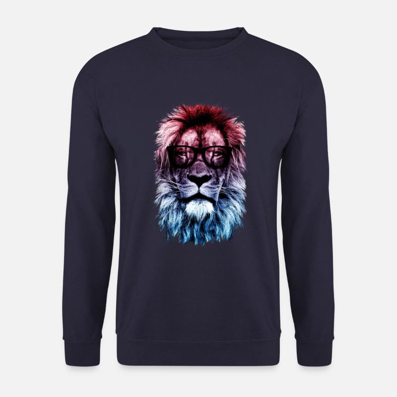 Löwe Hipster - Unisex Pullover - Navy