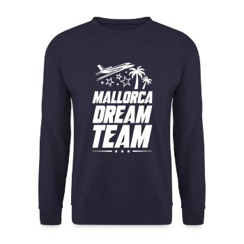 Équipe de rêve de Majorque - Sweat-shirt Unisexe - marine - Devant - Alina (178cm) & Michal (187cm)