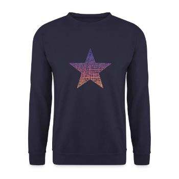 Stern Star - Unisex Pullover - Navy - Vorne - Alina (178cm) & Michal (187cm)