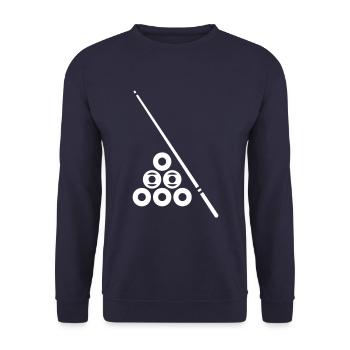 Icône de symbole de billard - Sweat-shirt Unisexe - marine - Devant - Alina (178cm) & Michal (187cm)