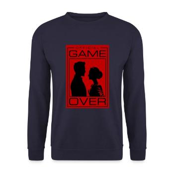 Hochzeitspaar Game Over Brautpaar Jga - Unisex Pullover - Navy - Vorne - Alina (178cm) & Michal (187cm)