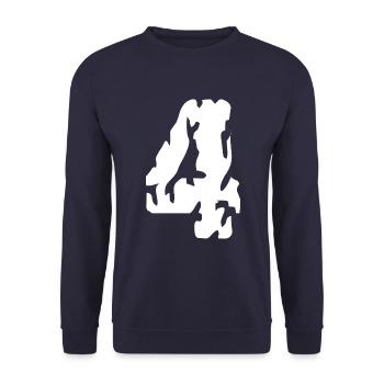 Maillot 4 numéros - Sweat-shirt Unisexe - marine - Devant - Alina (178cm) & Michal (187cm)