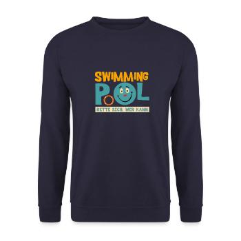 SwimmingPool Shirt - Unisex Pullover - Navy - Vorne - Alina (178cm) & Michal (187cm)