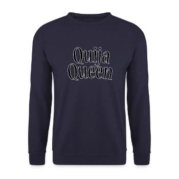 Quija Queen - Unisex Pullover - Navy - Vorne - Alina (178cm) & Michal (187cm)