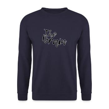 Le cerveau - Sweat-shirt Unisexe - marine - Devant - Alina (178cm) & Michal (187cm)