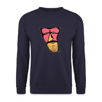 Toni - streetwear, casual style, funsport - Unisex Pullover - Navy - Vorne - Alina (178cm) & Michal (187cm)