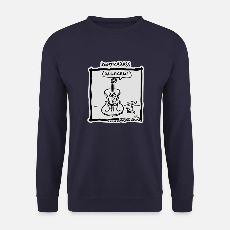 Kontrabass (dagegen) bg - Unisex Pullover - Navy