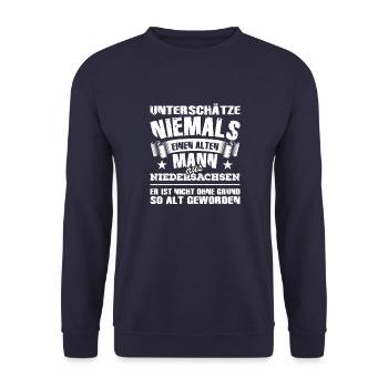 Niedersachsen - Unisex Pullover - Navy - Vorne - Alina (178cm) & Michal (187cm)