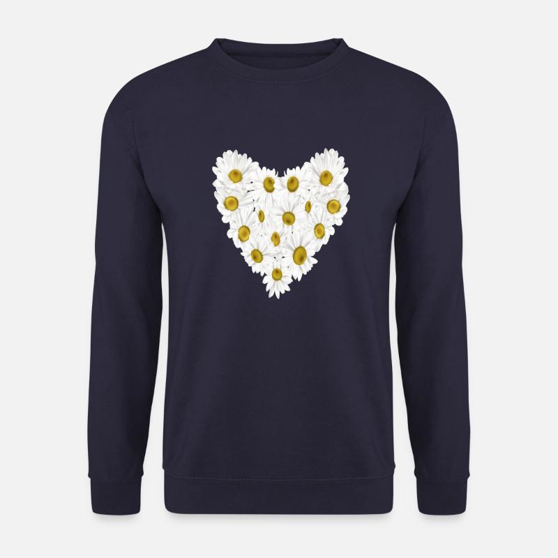 Gänseblümchen im Herzen - Unisex Pullover - Navy