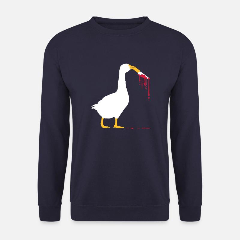 Blutiges Messer Gänse - Unisex Pullover - Navy