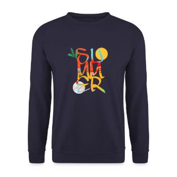été - Sweat-shirt Unisexe - marine - Devant - Alina (178cm) & Michal (187cm)