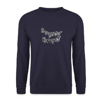 Moll - Unisex Sweatshirt - navy - Front - Alina (178cm) & Michal (187cm)