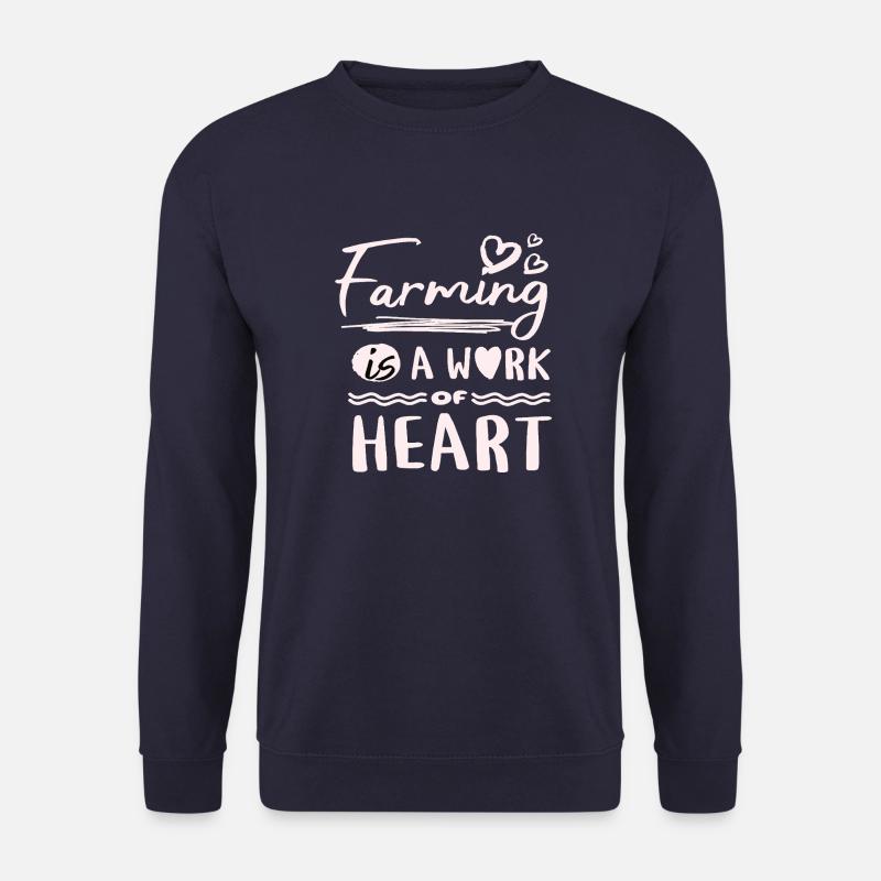 Landwirtschaft ist eine Herzensangelegenheit - Unisex Pullover - Navy