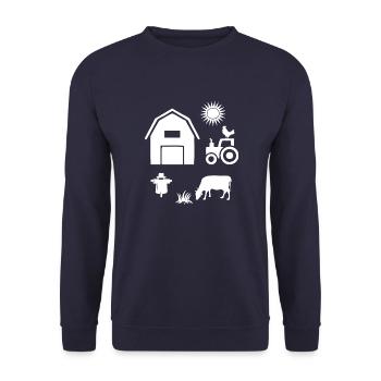 Agriculture - Unisex Sweatshirt - navy - Front - Alina (178cm) & Michal (187cm)