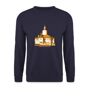 Posterstein Burg Altenburger Land Thuringia - Unisex Sweatshirt - navy - Front - Alina (178cm) & Michal (187cm)