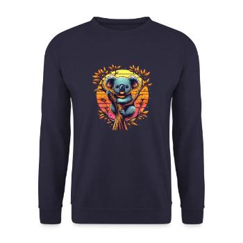 Koala - Sweat-shirt Unisexe - marine - Devant - Alina (178cm) & Michal (187cm)