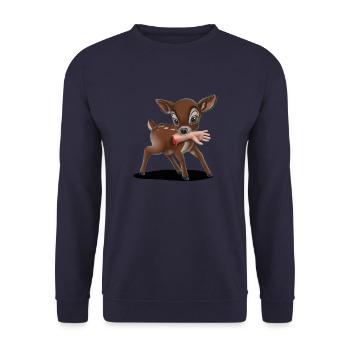 Killer Fawn 06 2024 01 - Unisex Sweatshirt - navy - Front - Alina (178cm) & Michal (187cm)