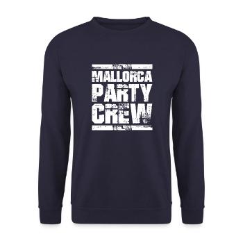 Mallorca Party Holiday Crew - Unisex Sweatshirt - navy - Front - Alina (178cm) & Michal (187cm)