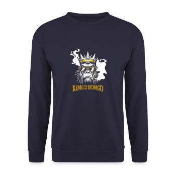 King of the Bongo - Sweat-shirt Unisexe - marine - Devant - Alina (178cm) & Michal (187cm)