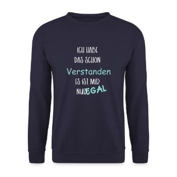 Je l’ai déjà compris - Sweat-shirt Unisexe - marine - Devant - Alina (178cm) & Michal (187cm)