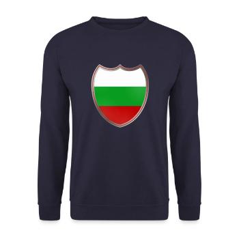 Bulgaria (coat of arms) - Unisex Sweatshirt - navy - Front - Alina (178cm) & Michal (187cm)