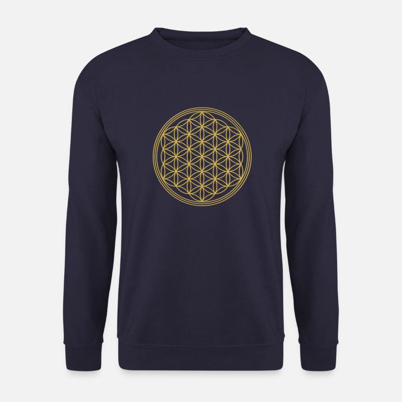 Lebensblume unifarben - Unisex Pullover - Navy