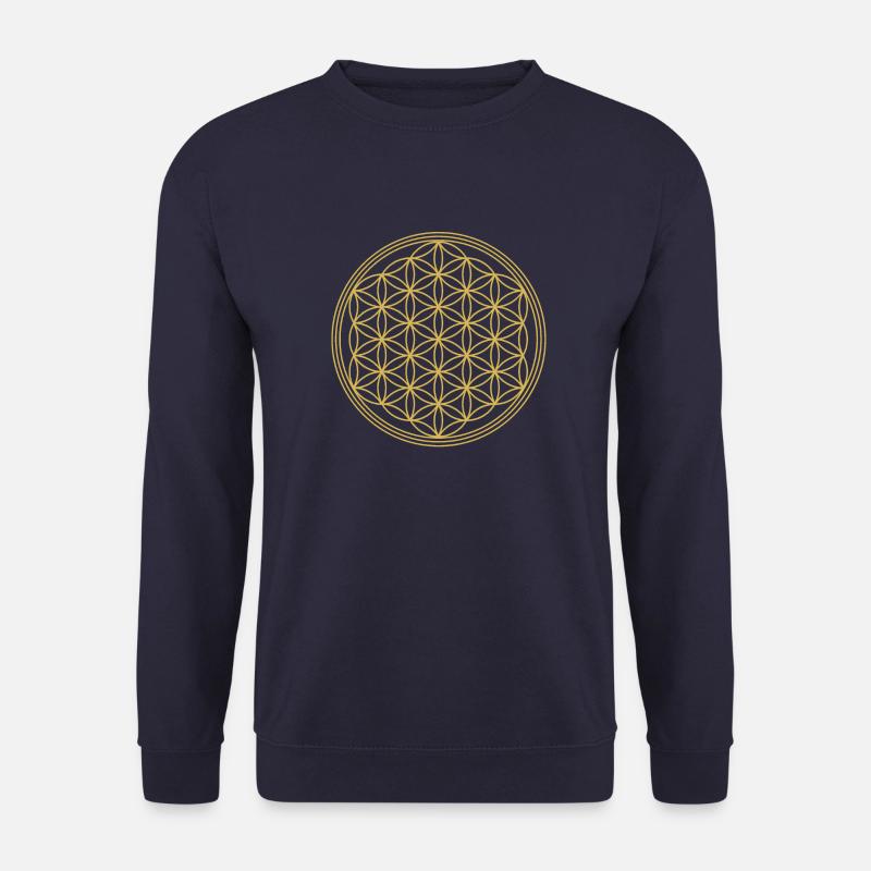 Lebensblume-uni2 - Unisex Pullover - Navy