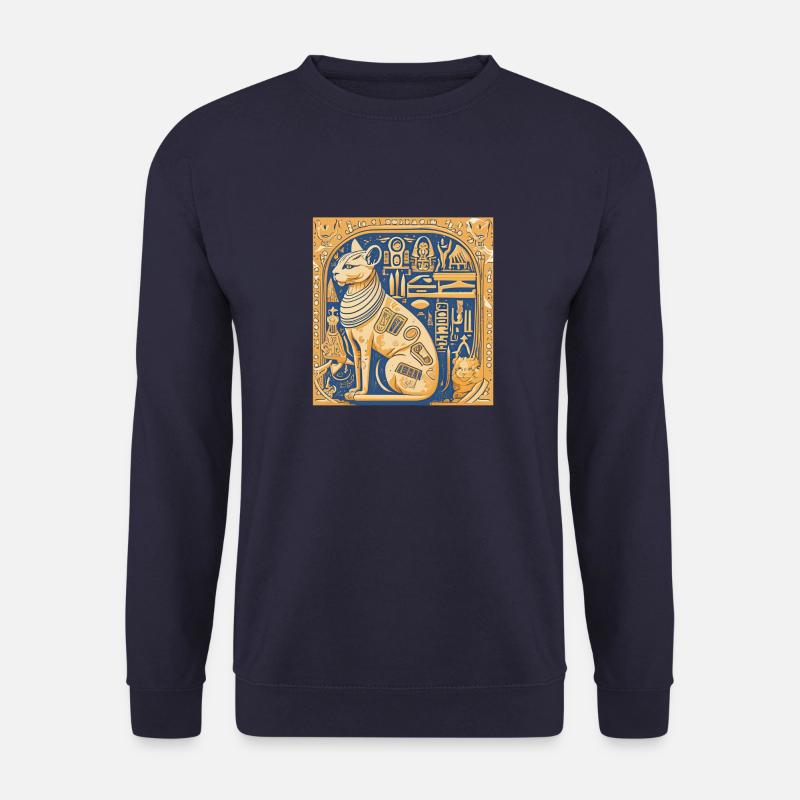 Egypy cat board - Unisex Sweatshirt - navy