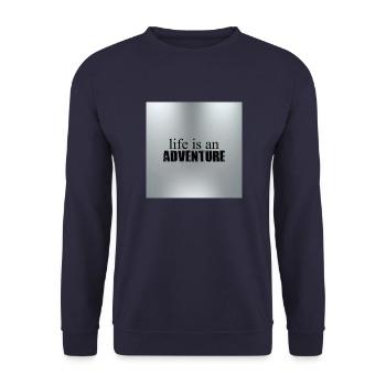 1694543788028 JPEG - Unisex Pullover - Navy - Vorne - Alina (178cm) & Michal (187cm)