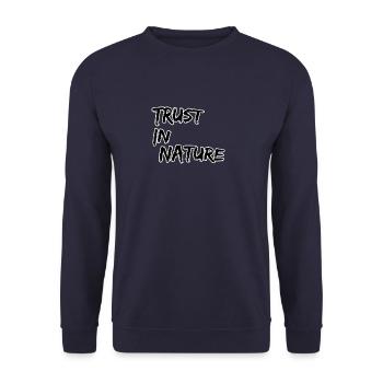 Confiance dans la nature - Sweat-shirt Unisexe - marine - Devant - Alina (178cm) & Michal (187cm)