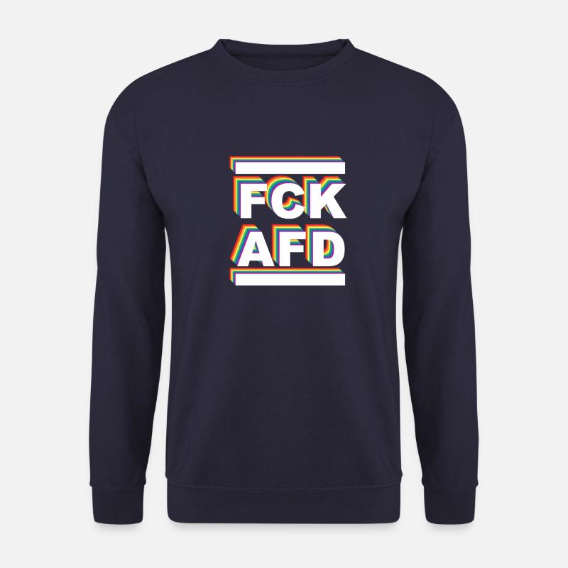 FCK AFD Rainbow - Unisex Pullover - Navy