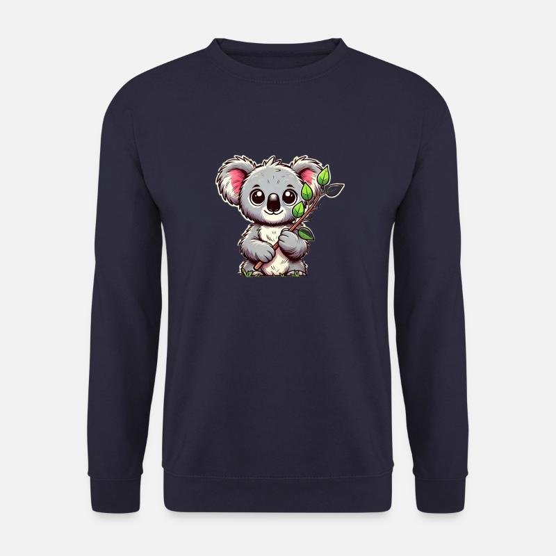 Koala with eucalyptus - Unisex Sweatshirt - navy