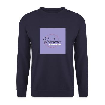 rainbow butterfly créa - Sweat-shirt Unisexe - marine - Devant - Alina (178cm) & Michal (187cm)