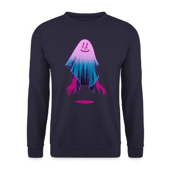 Ghost Color - Unisex Pullover - Navy - Vorne - Alina (178cm) & Michal (187cm)
