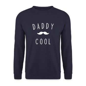 Daddy cool - Unisex Sweatshirt - navy - Front - Alina (178cm) & Michal (187cm)