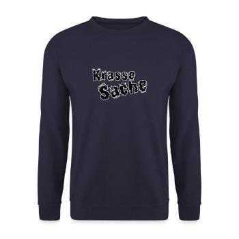Krasse Sache - Unisex Pullover - Navy - Vorne - Alina (178cm) & Michal (187cm)