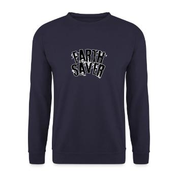 Earth saver - Unisex Sweatshirt - navy - Front - Alina (178cm) & Michal (187cm)