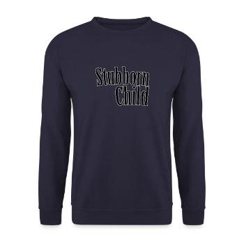 Enfant têtu - Sweat-shirt Unisexe - marine - Devant - Alina (178cm) & Michal (187cm)