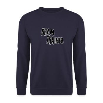 Brain trainer - Unisex Sweatshirt - navy - Front - Alina (178cm) & Michal (187cm)